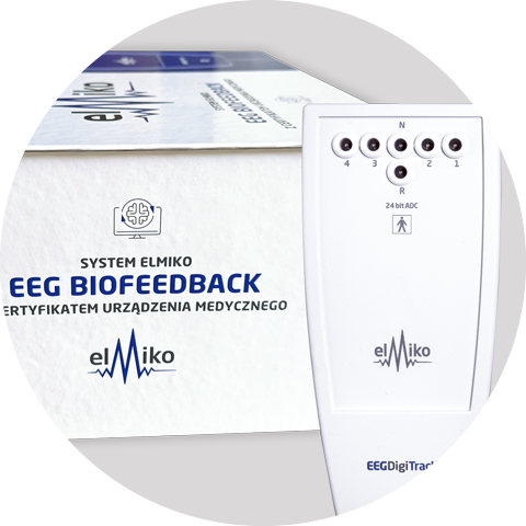 Opakowanie i wzmacniacz systemu EEG Biofeedback